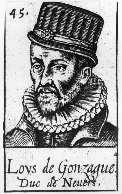 Porträt von Prinz Ludovico von Gonzaga (geboren in Mantua 1539-gestorben in Paris 1595) von French School